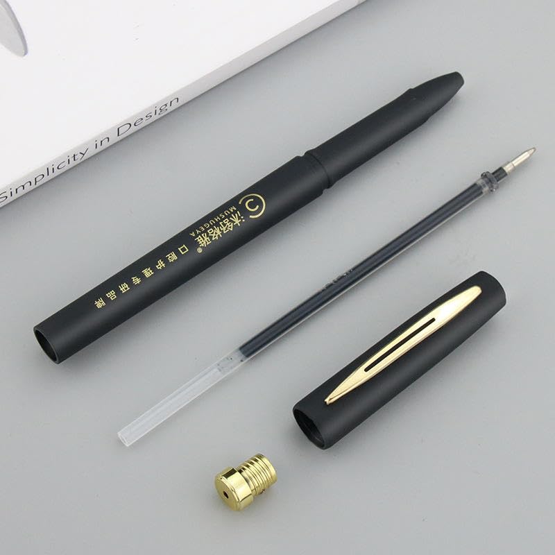 Baoke Gel Ink Roller Pen  (Set of 2 Pen) - Black