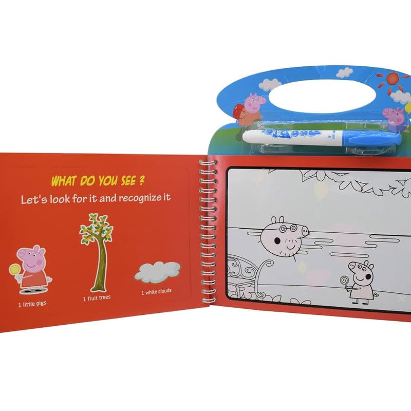 Pig Theme Magic Water Colouring Book