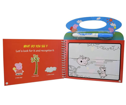 Pig Theme Magic Water Colouring Book