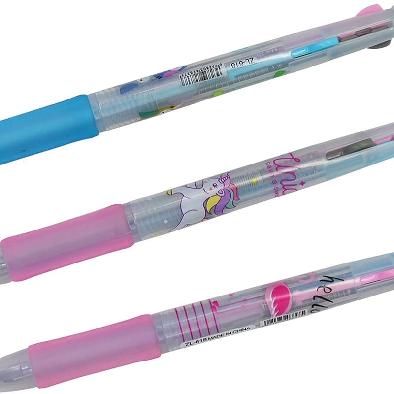 Cute Animal Design Gel Pens - Pack of 12