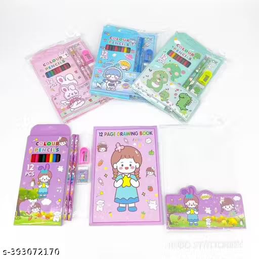 6-in-1 Kids Stationery Set