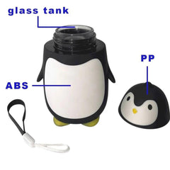 Kids Car-Shaped Water Bottle with Wheels & Strap