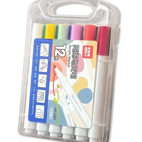 Acrylic Ink Marker Set (12 Shades)