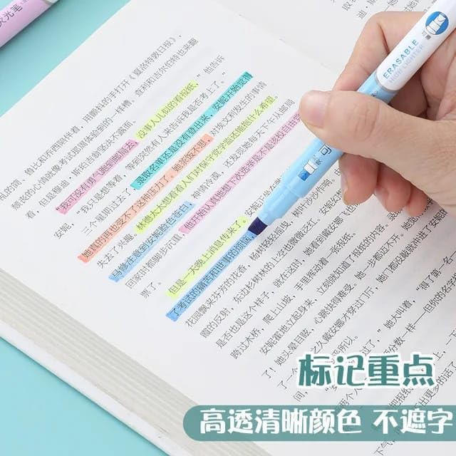 Pastel Highlighter Pen Set (6-Pack)