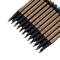 10-Piece Metallic Art Marker Set
