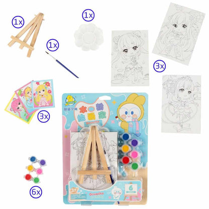 Canvas Paint Card with Mini Easel