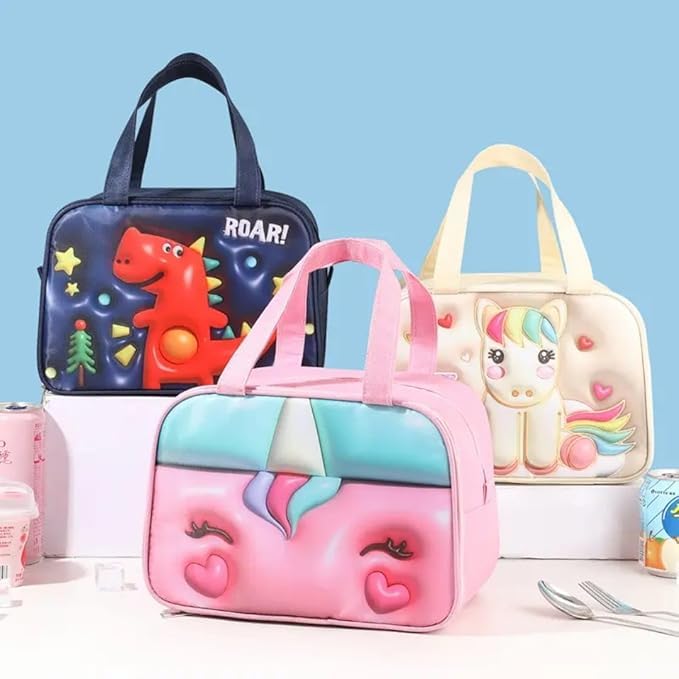 3D Cartoon Insulated Lunch Box + Organizer