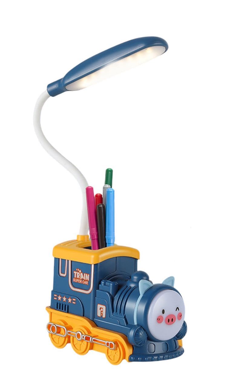 LED Train Desk Lamp with Pen Stand