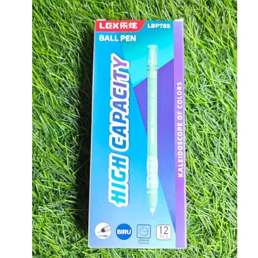 Aesthetic Gel Pen Set (12-Pack, Blue Ink)