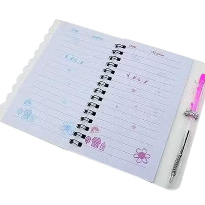 Premium Hard-Cover Spiral Notebook-200 Pages Ruled