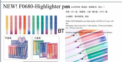 Glitter Highlighter Pen Set (4-Pack)