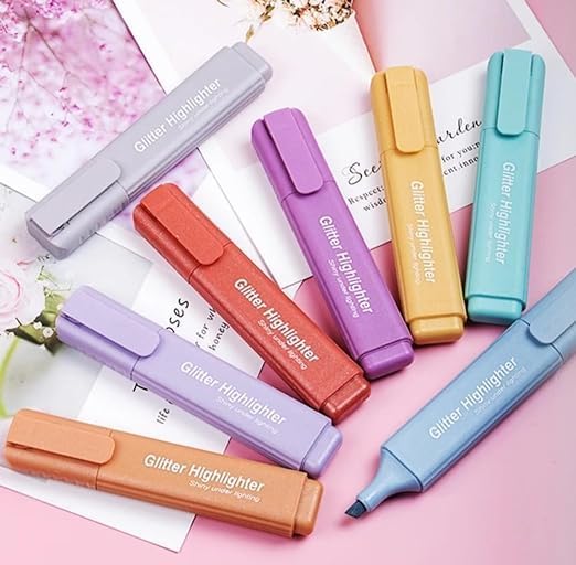 Glitter Highlighter Pen Set (4-Pack)