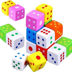 Multicolor Dice Shape Eraser- Pack of 3