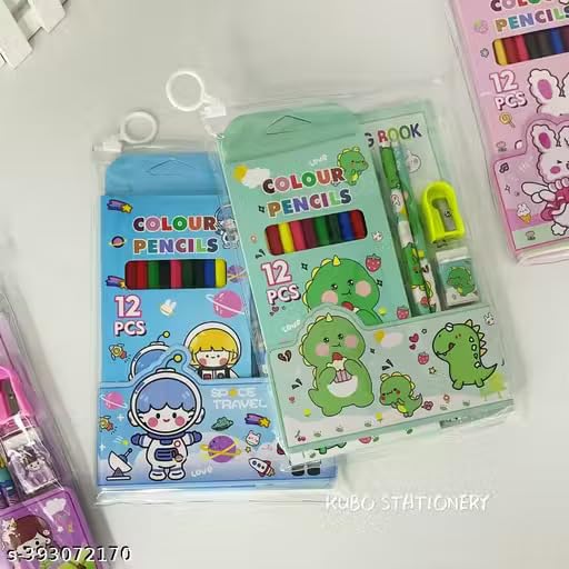 6-in-1 Kids Stationery Set