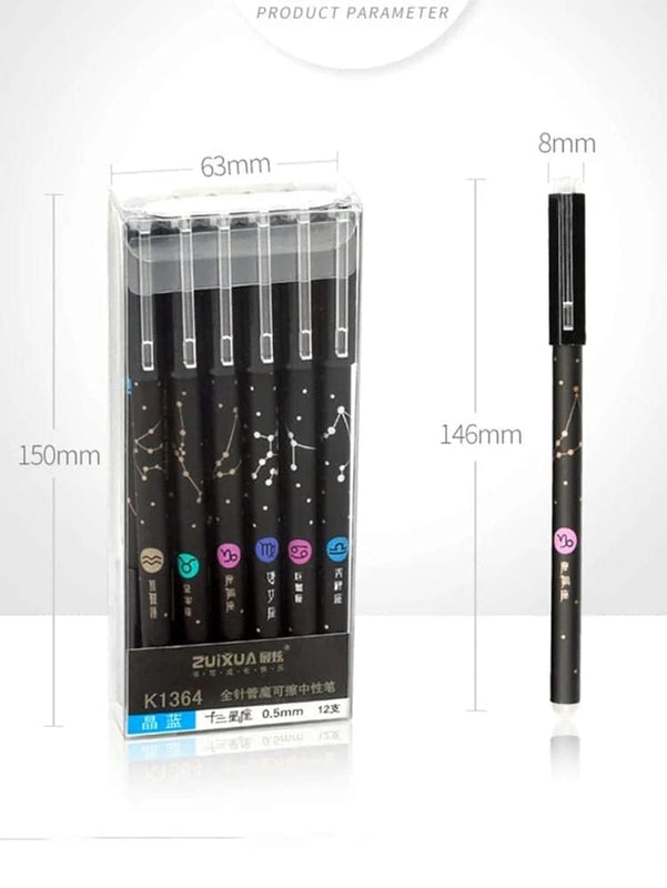 Erasable Gel Pen Set (12-Pack, Blue Ink)