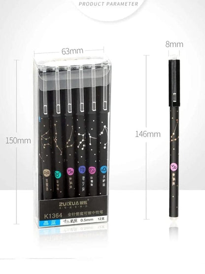 Erasable Gel Pen Set (12-Pack, Blue Ink)