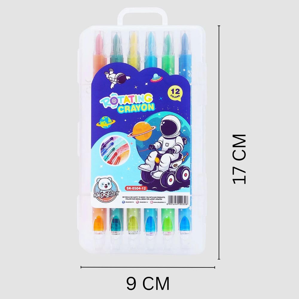 Non-Toxic Smooth Coloring Crayons for Kids - 12 Color