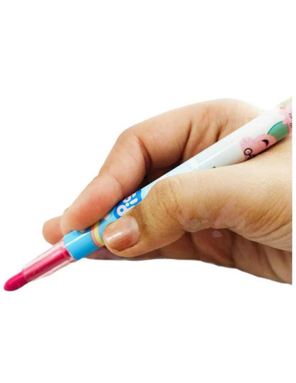 Cartoon Twistable Crayons – 12 Colors