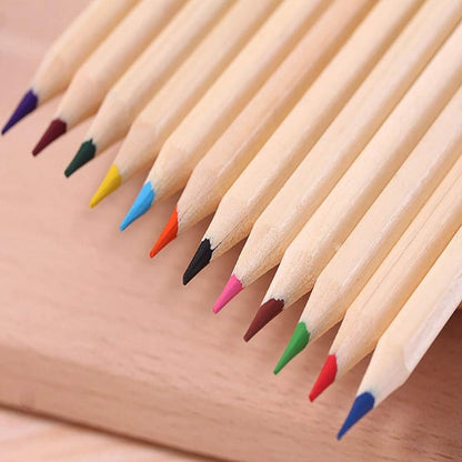 12-Shade Colour Pencils (With Sharpener)