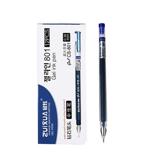 Diamond Tip Gel Pen – 0.40 mm (Pack of 12) - Blue