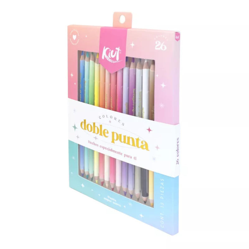 Triangle Double-Ended Pencils (24 Colours)