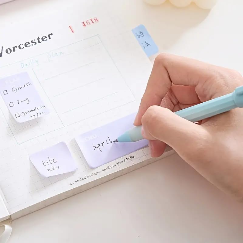 Sticky Notes Set (210 Sheets, 4 Sizes)