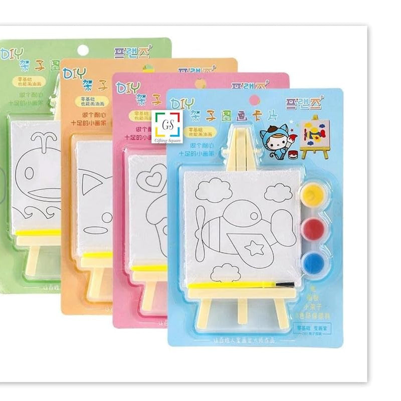 Canvas Paint Card with Mini Easel