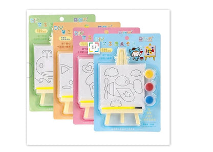 Canvas Paint Card with Mini Easel