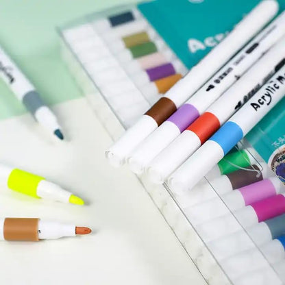 Waterproof Paint Markers (12-Color Set)