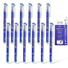 Erasable Gel Pens with Magic Eraser (Set of 12)