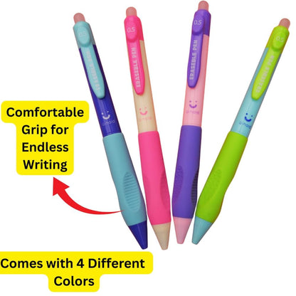Erasable Gel Pens Set- Pack of 4