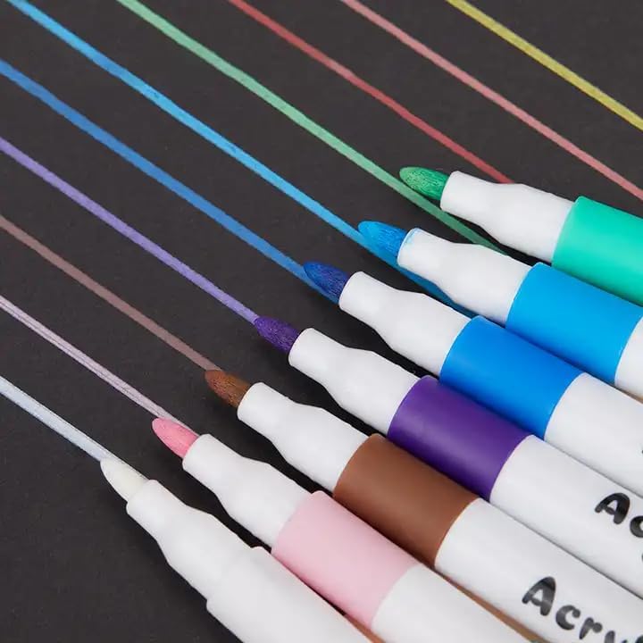 Waterproof Paint Markers (12-Color Set)
