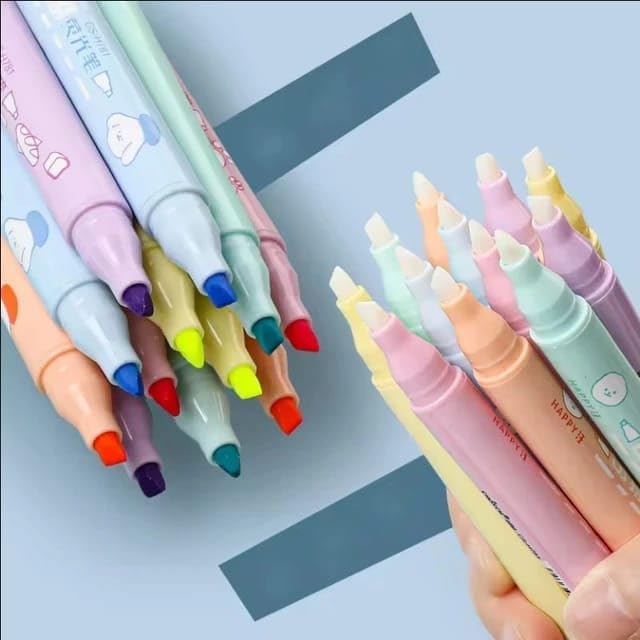 Pastel Highlighter Pen Set (6-Pack)
