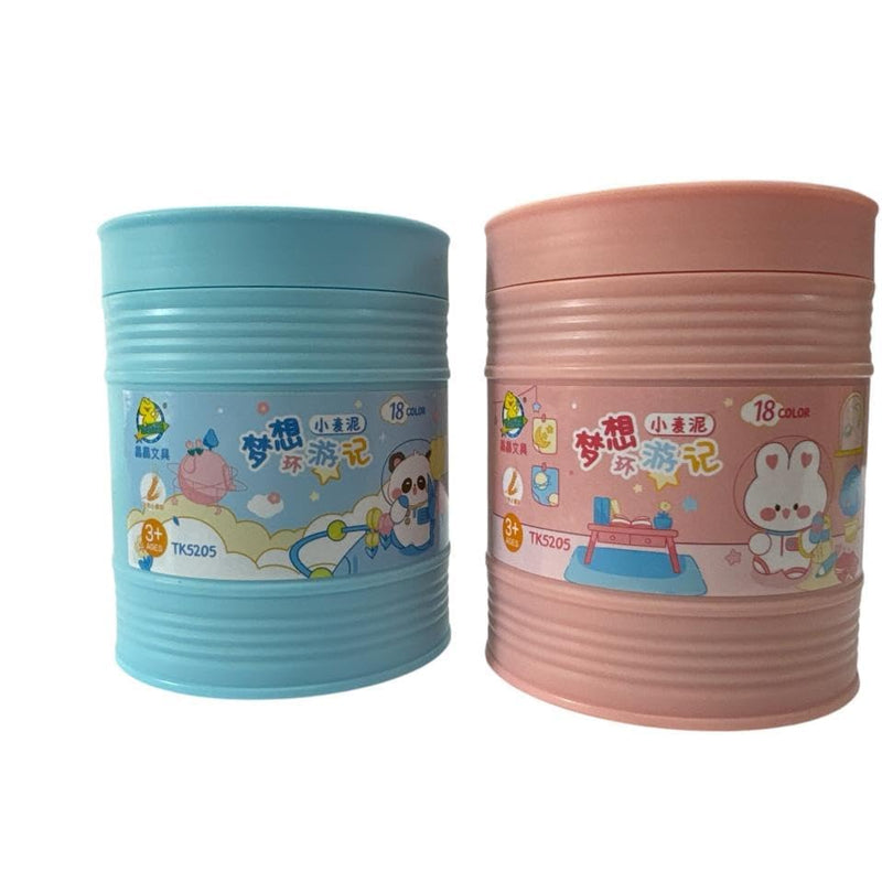 18-Color Clay Set (500g, Blue)