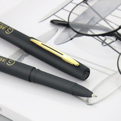 Baoke Gel Ink Roller Pen  (Set of 2 Pen) - Black