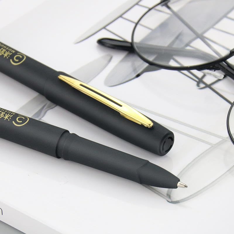 Baoke Gel Ink Roller Pen  (Set of 2 Pen) - Black