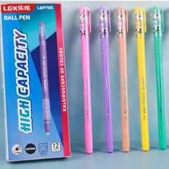 Aesthetic Gel Pen Set (12-Pack, Blue Ink)