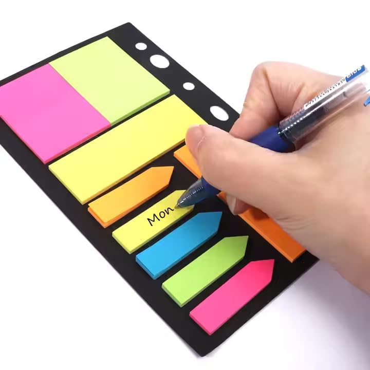 Sticky Notes Set (210 Sheets, 4 Sizes)
