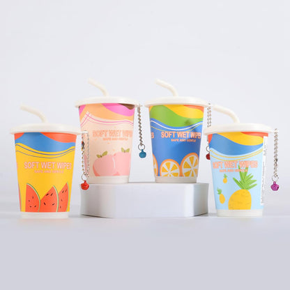 Cartoon Smoothie Cup Wet Wipes