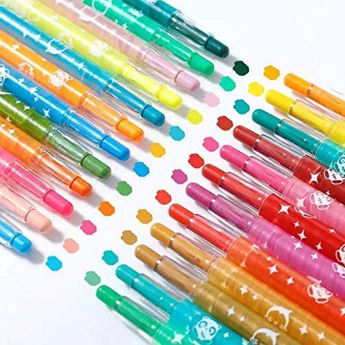 Cartoon Twistable Crayons – 12 Colors