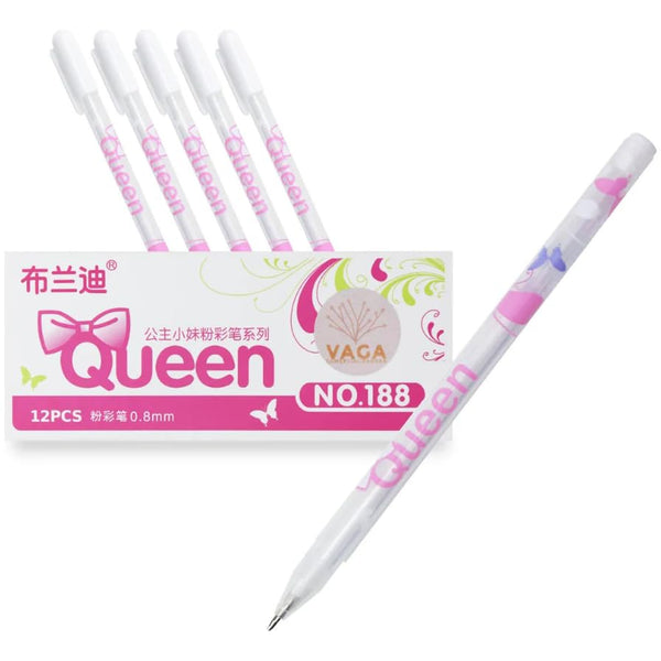 Glitter Gel Pens Set – Pack of 12