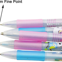 Cute Animal Design Gel Pens - Pack of 12