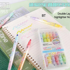 Pastel Highlighter Pen Set (6-Pack)