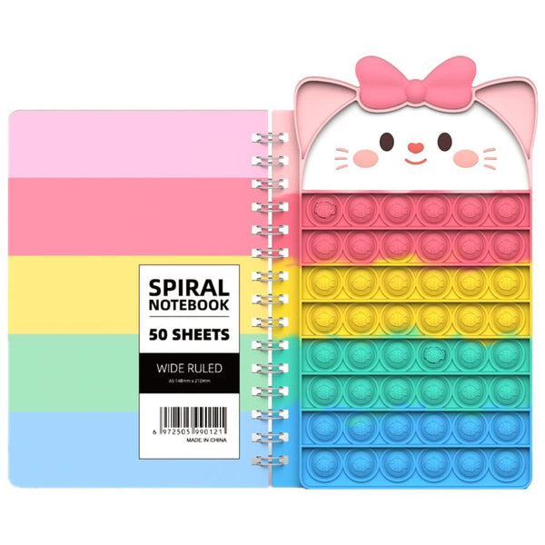 Pop Notebook, Push Bubble Spiral Notebook