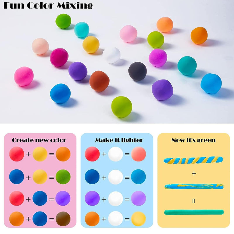 Plasticine Modelling Clay – 6 Colors (300g)