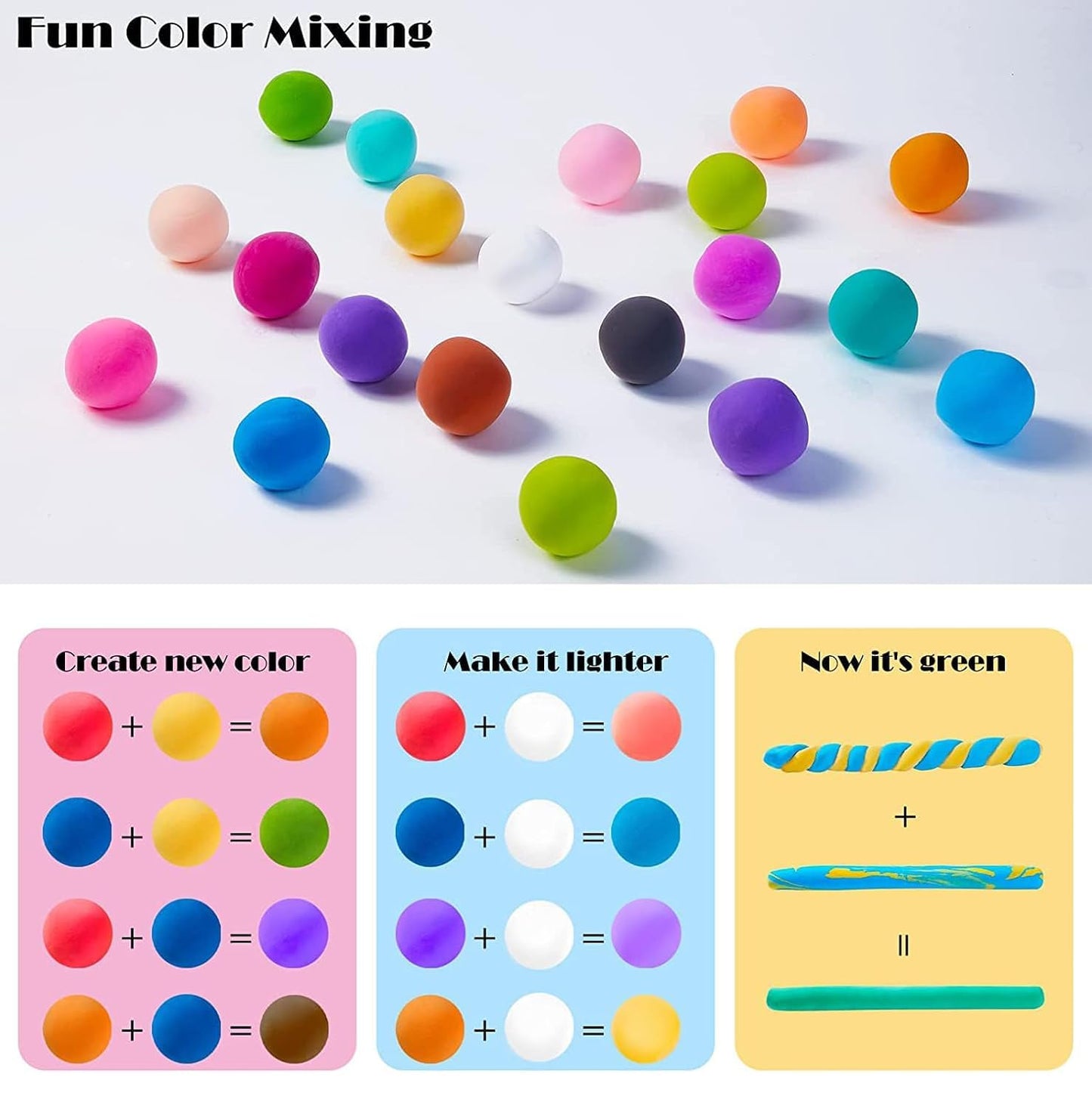 Plasticine Modelling Clay – 6 Colors (300g)