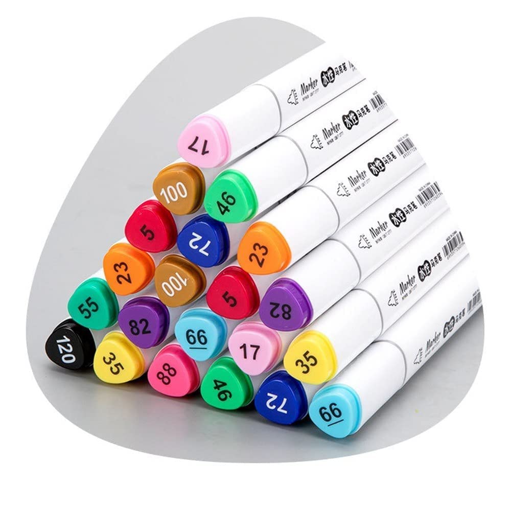 Dual Tip Acrylic Marker Set of 24 Shades