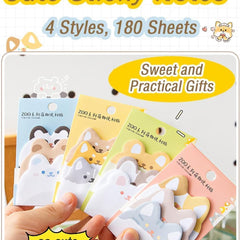 Sticky Notes Set (210 Sheets, 4 Sizes)