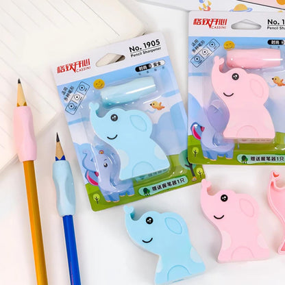 Elephant Sharpener With Silicon Grip