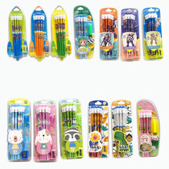 Rocket Eraser Top Pencils  with Sharpener– Pack of 12